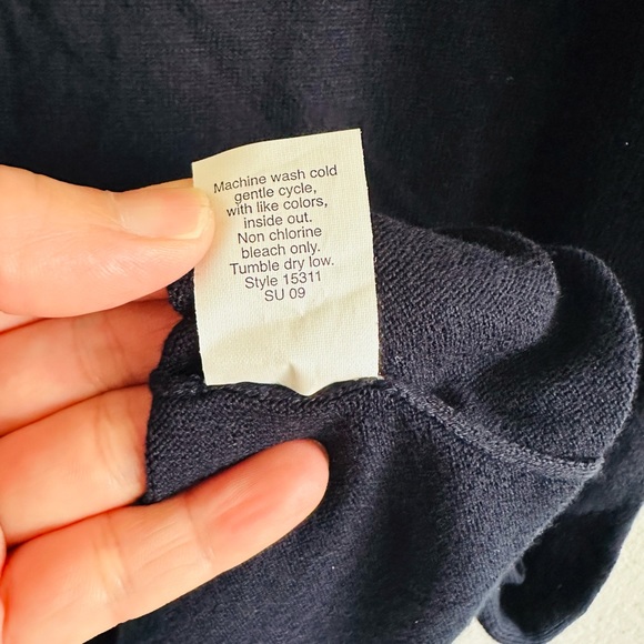 NWOT J. Crew Women's Navy Blue knit Sleeveless Dress size M - Picture 5 of 5